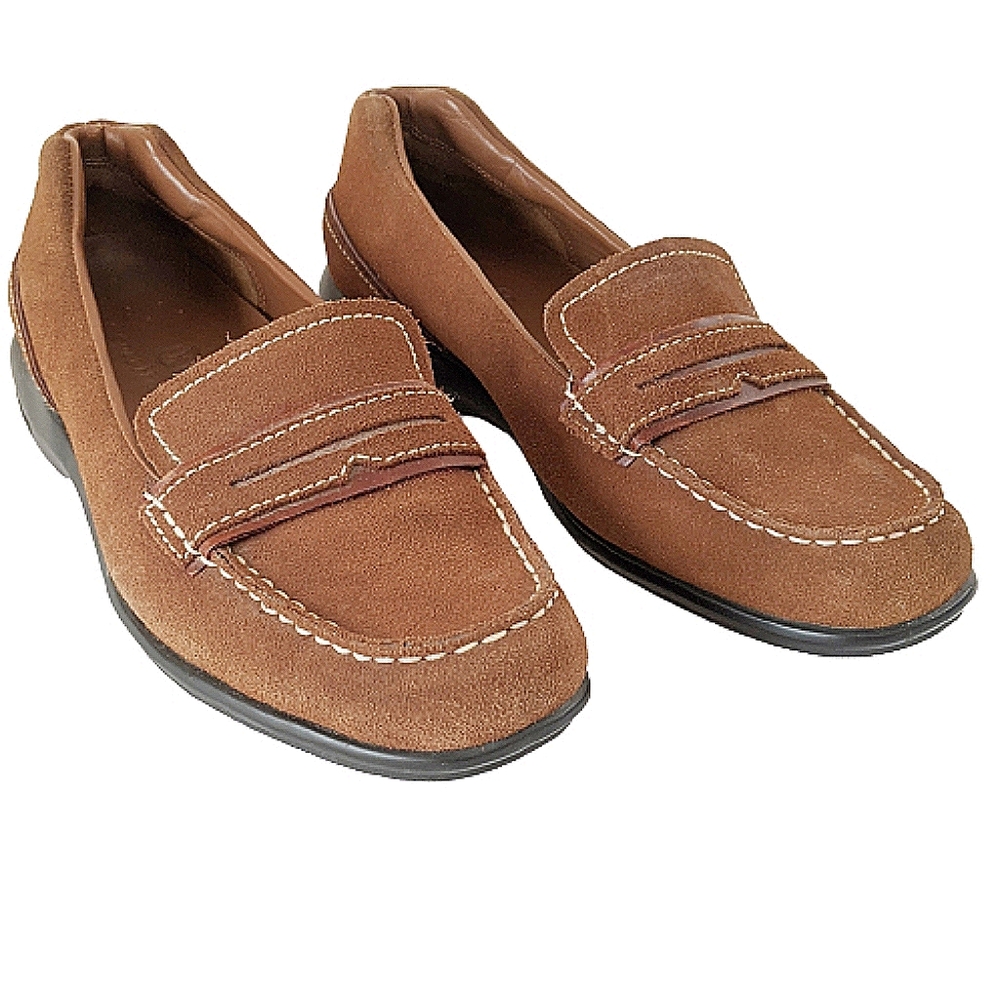 Cole Haan nike air suede penny loafers size 8b